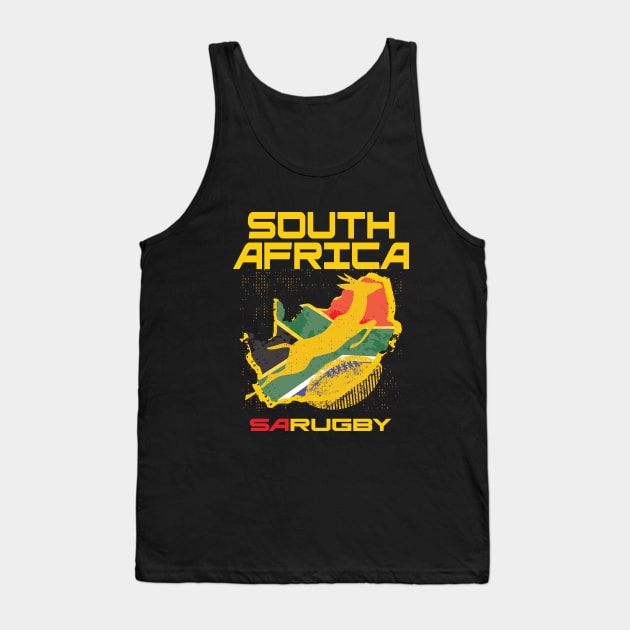 South Africa Rugby Memorabilia Tank Top by CGD